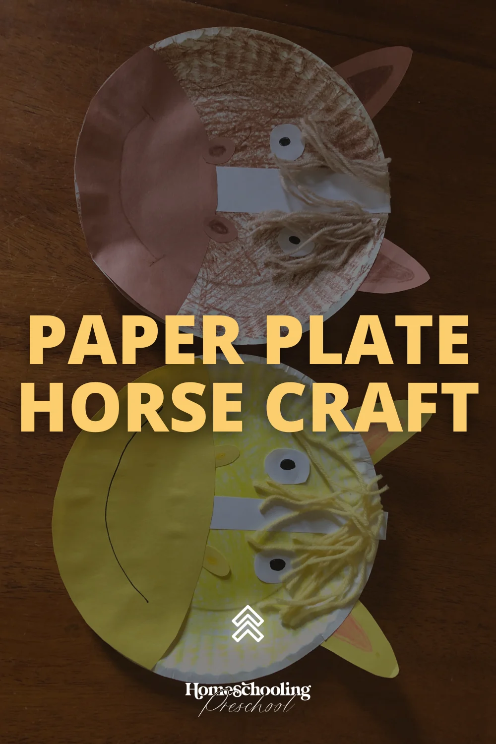 Paper Plate Horse Craft Homeschooling Preschool