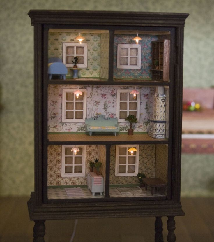 Turn An Old Dresser Into A Doll House Diy dollhouse Doll house