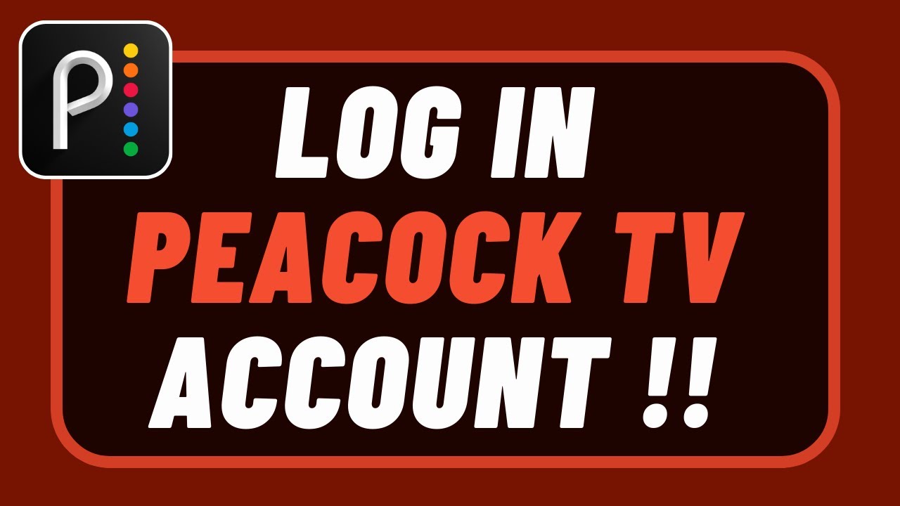 How to Login Into your Peacock TV Account YouTube