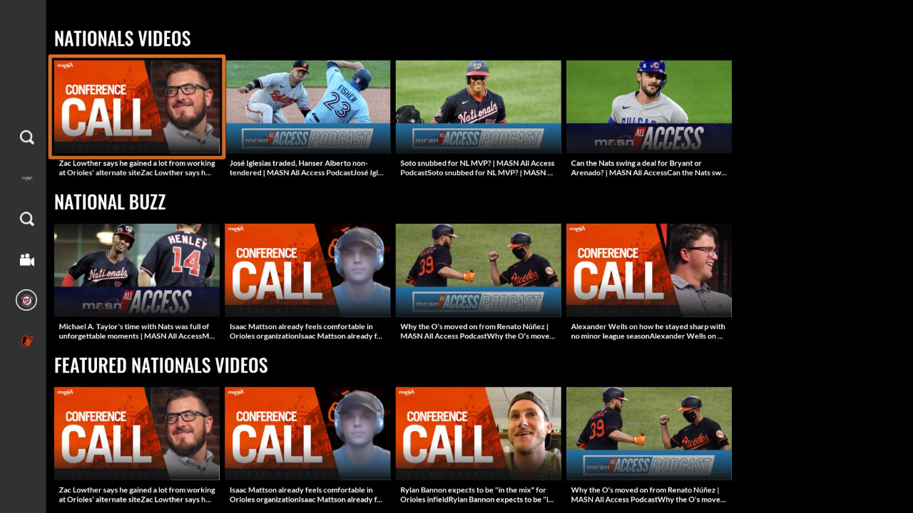 MASN Everywhere TV App Roku Channel Store Roku