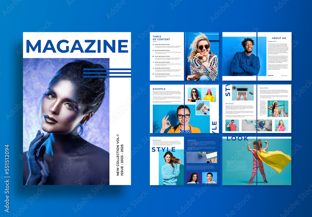 Magazine Stock Template Adobe Stock