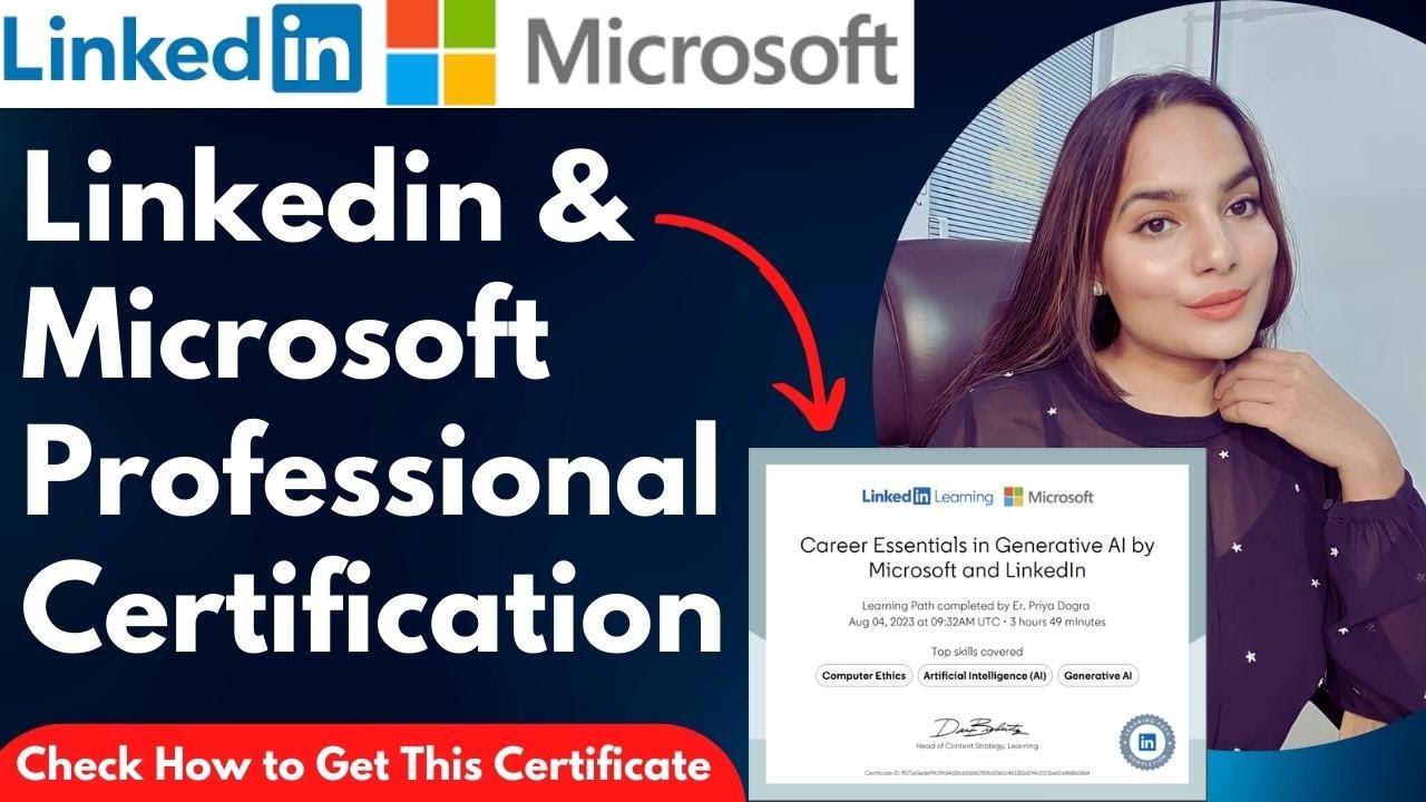 Linkedin and Microsoft Professional Certification Course Artificial