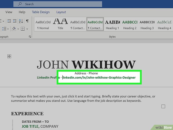 How to Add Your LinkedIn URL to Your Resume Tips Tricks
