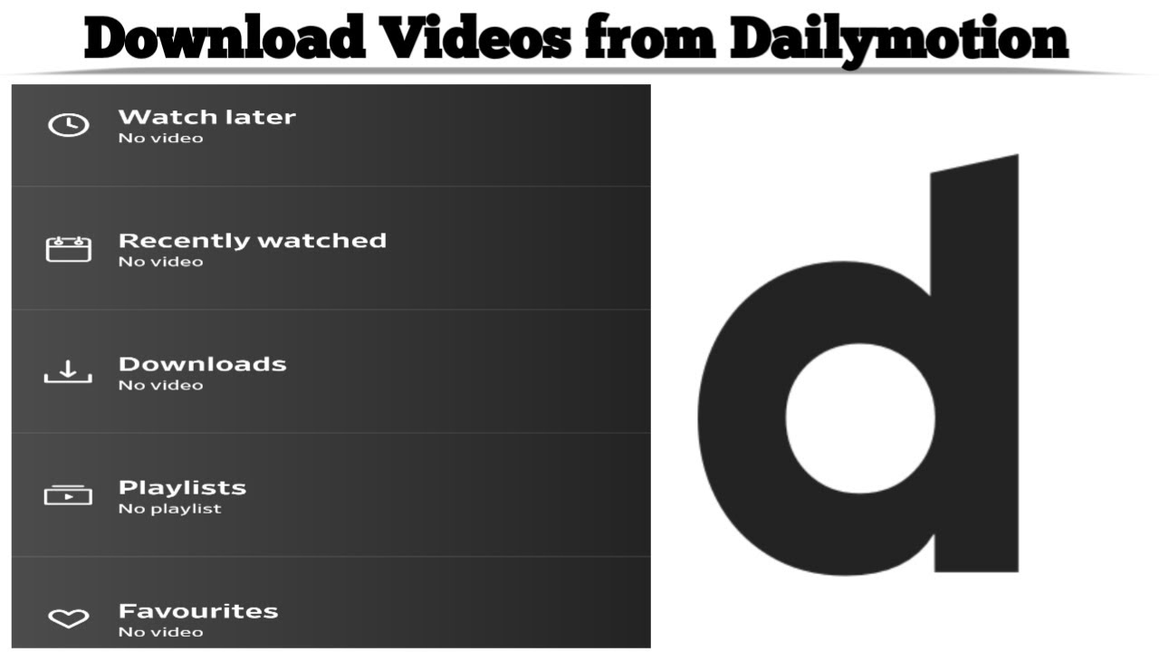 How to Download Videos from Dailymotion app Download Videos on