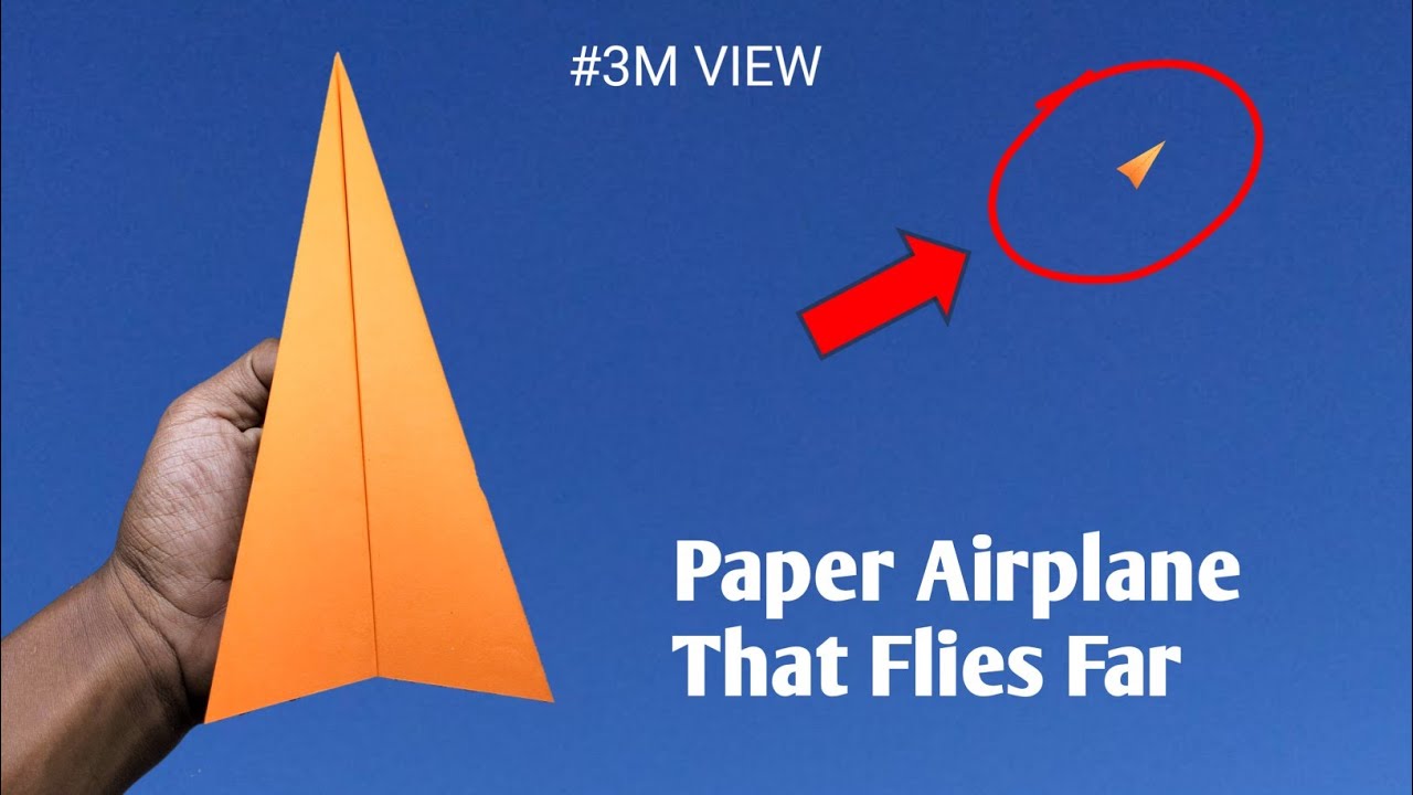 how to fold a paper airplane that flies far paper airplane for