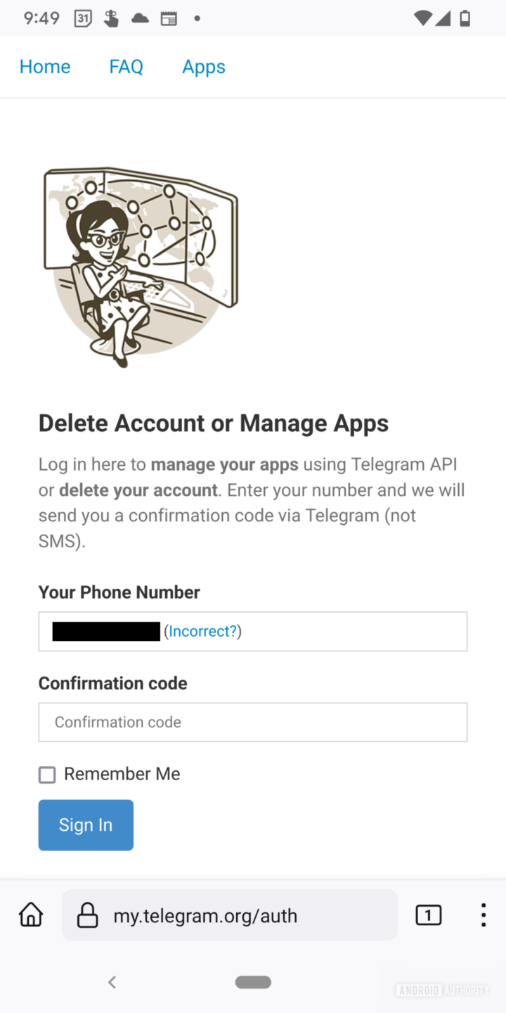 How to delete your Telegram account Android Authority