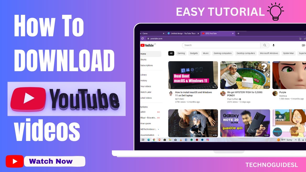 HOW TO DOWNLOAD YOUTUBE VIDEOS EASY TUTORIAL JUST ONE MINUTE link in