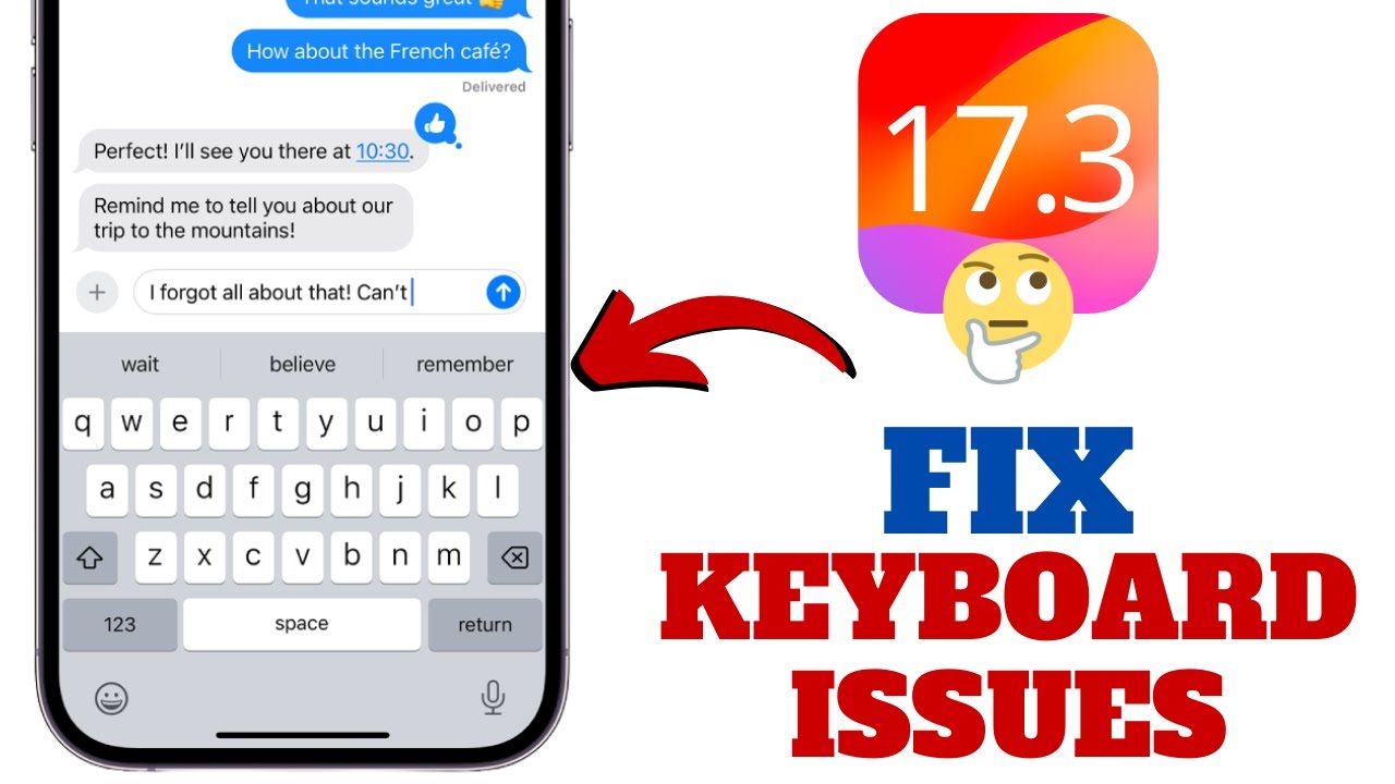 How To Fix Keyboard Issues After Installing iOS 173 YouTube