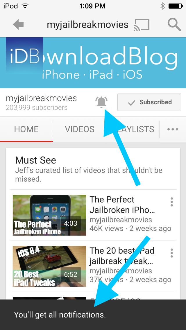 How to get notified when we post a new YouTube video