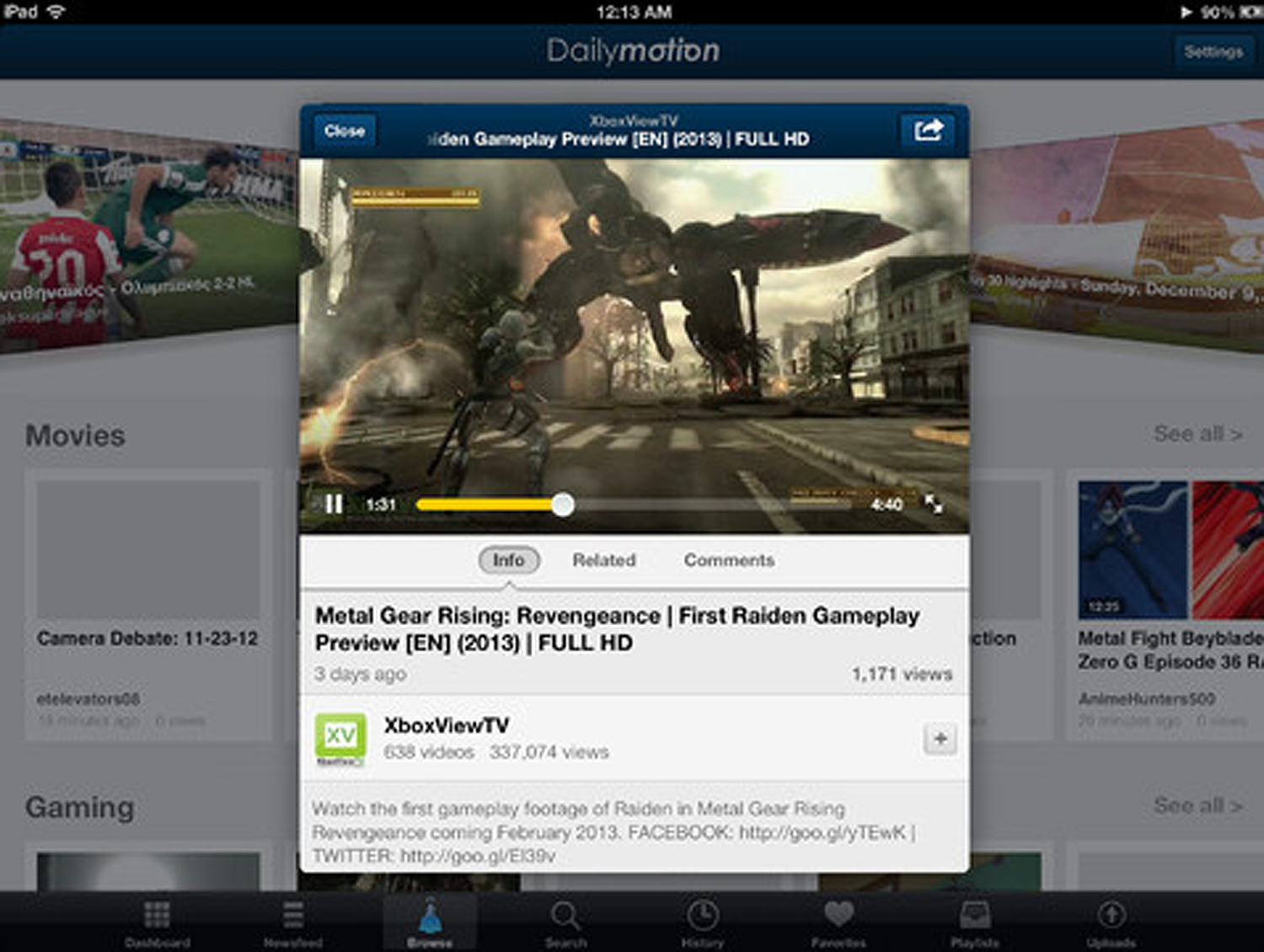 Online video giant Dailymotion updates iOS app with a fresh UI and