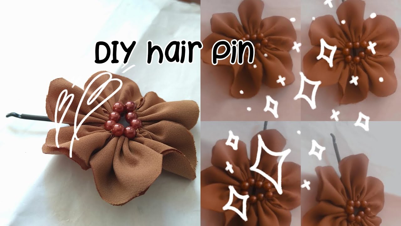 DIY hair pins making How to make Handmade Hair clips Accessory with