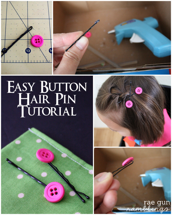 Norah Pattern Tour and Easy Button Hair Clip Tutorial Rae Gun Ramblings