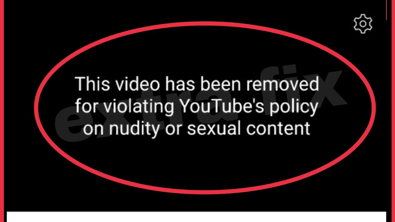 YouTube This video has been removed for violating YouTubes policy on