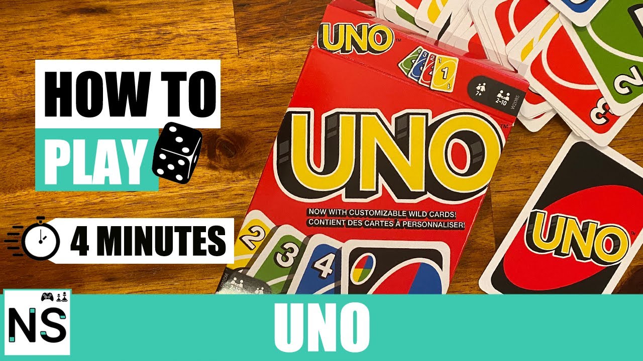 How to Play UNO in 4 minutes Uno card game rules YouTube