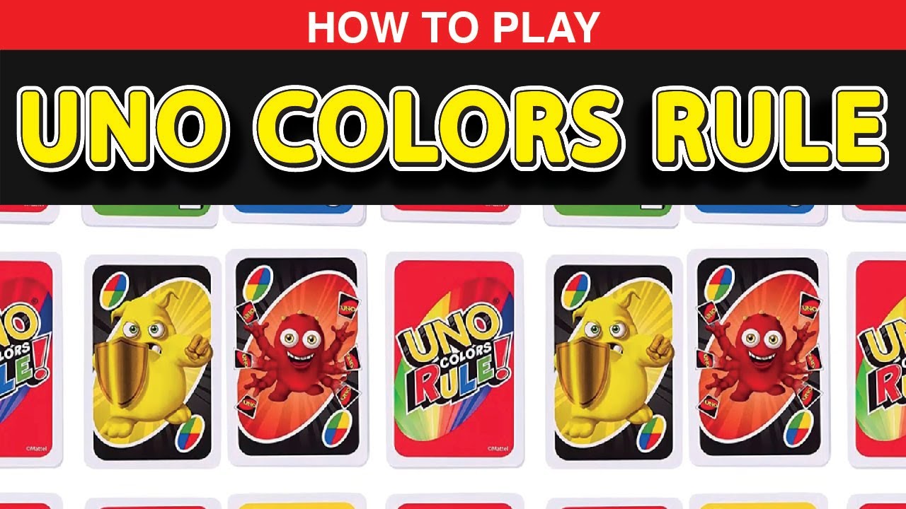 How to Play UNO Colors Rule YouTube