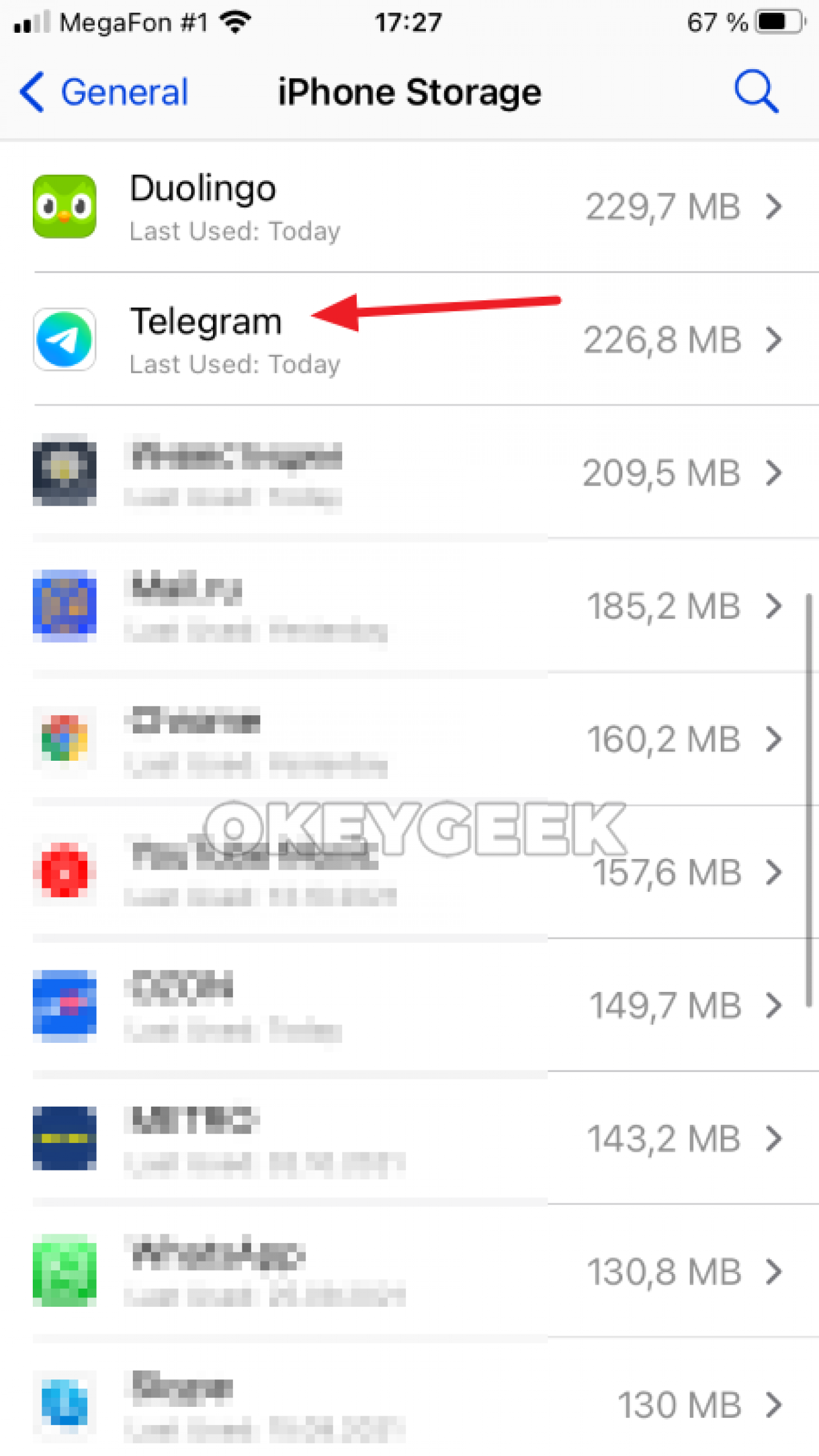 How to clear and optimize Telegram cache on iPhone