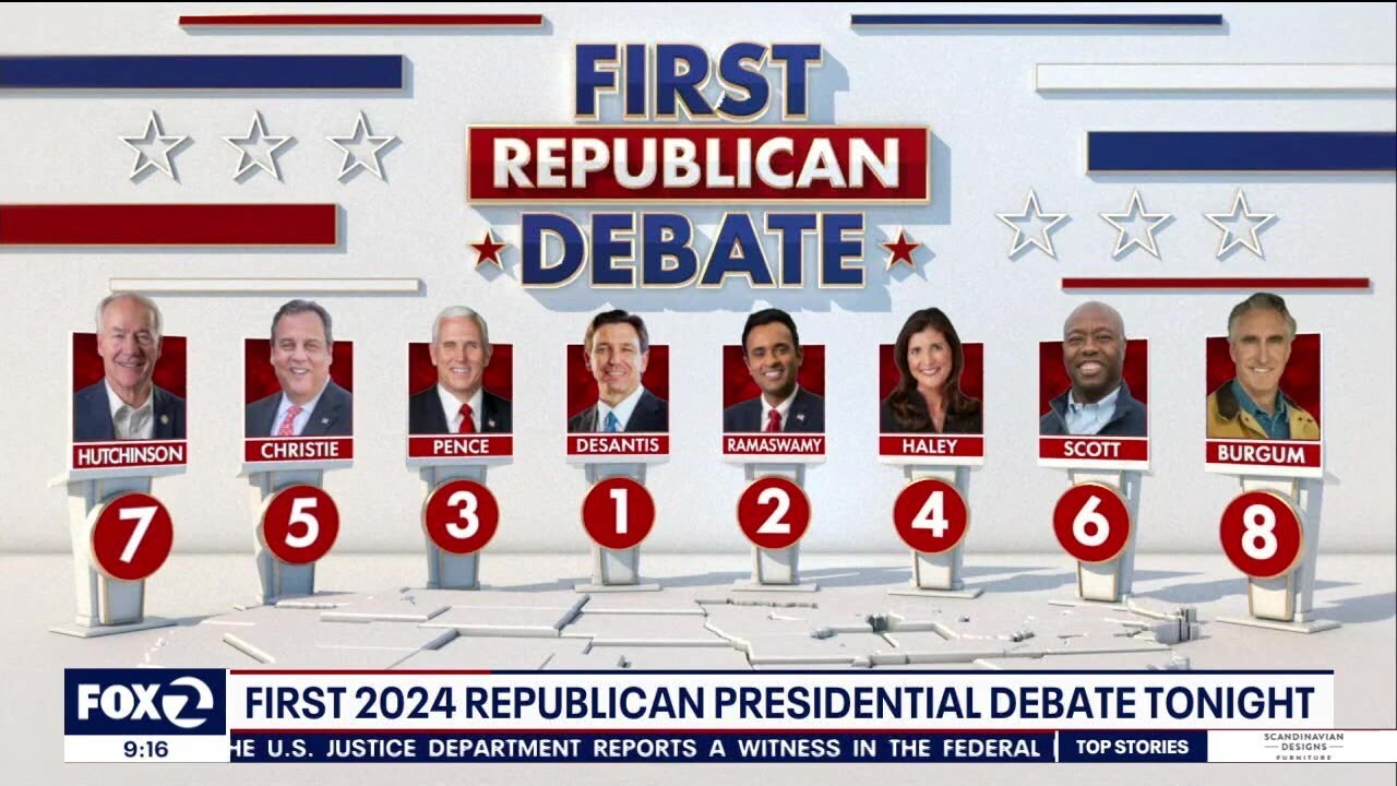 First 2024 Republican presidential debate tonight YouTube