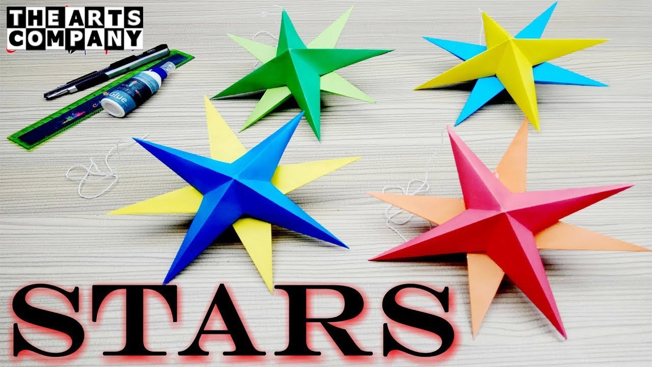 How to make simple easy paper star Paper Craft Ideas Tutorials