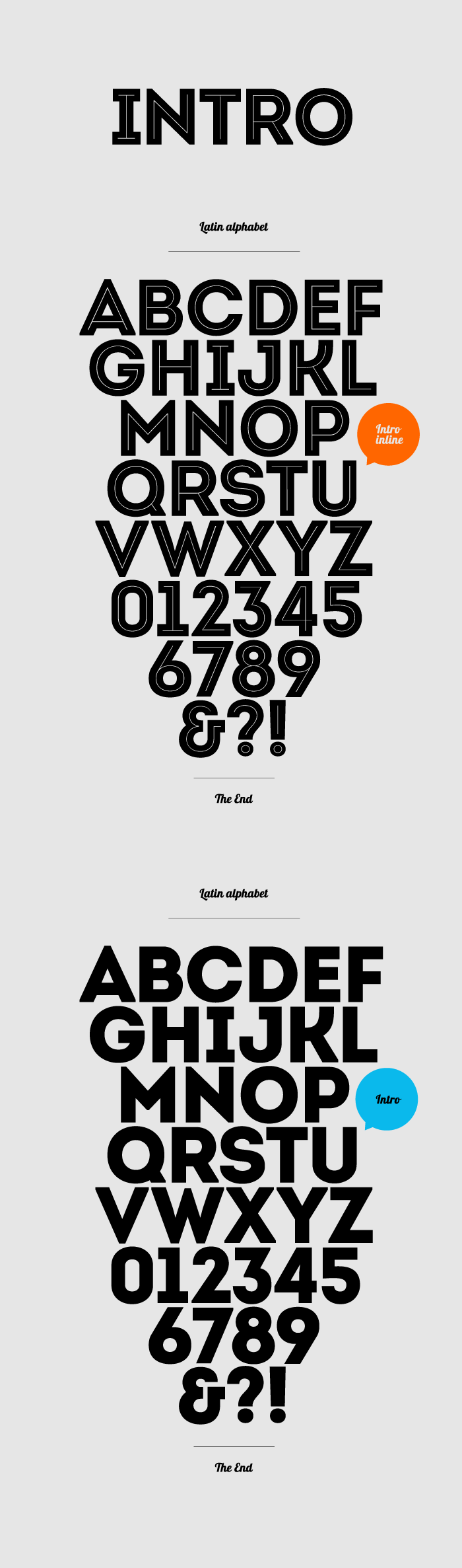 INTRO free font Behance