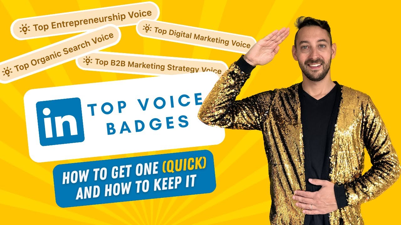How to Get a LinkedIn Top Voice Badge And Keep It YouTube