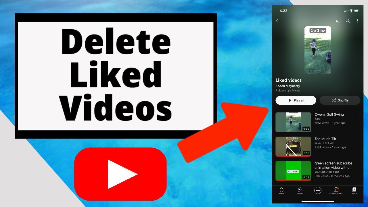 How to Delete Liked Videos on Youtube YouTube