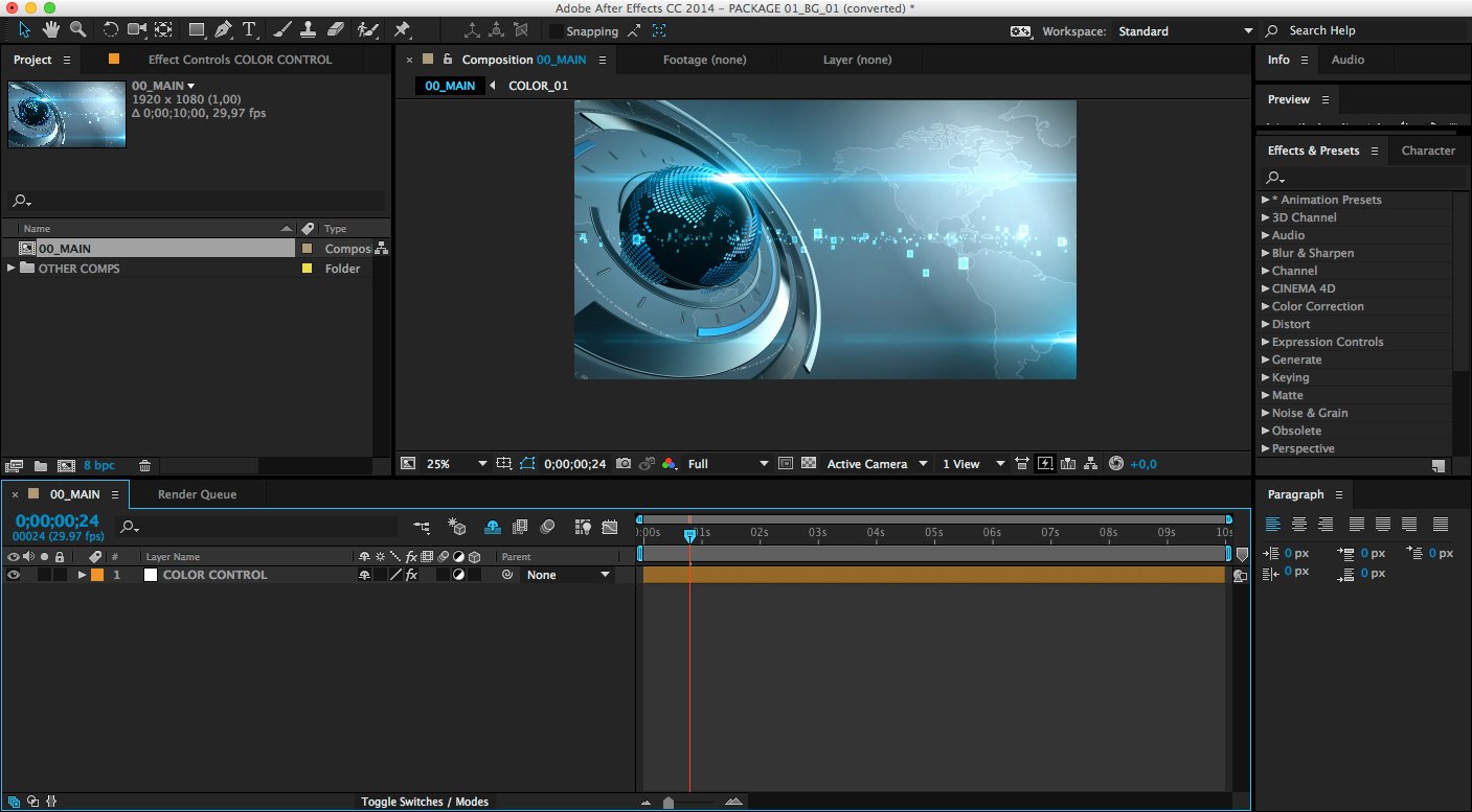 Free Adobe after Effects Template Latter Example Template