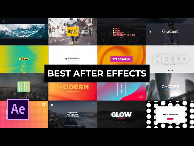 Best After Effects Templates Contest 250 FREE Motion Graphics
