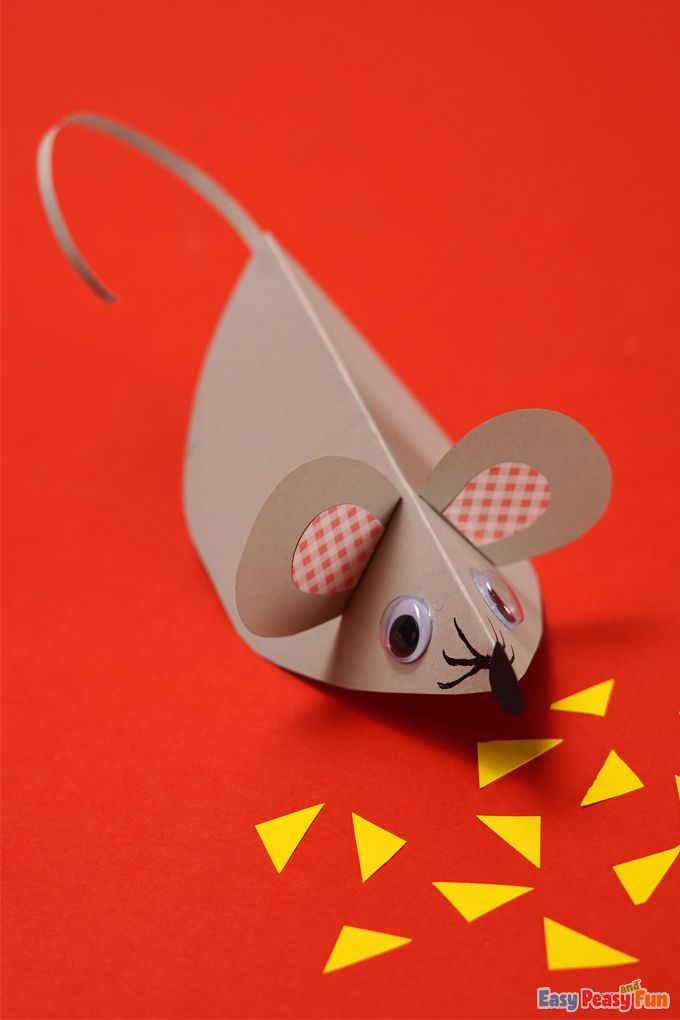 How to make easy paper mouse for kids nursery craft ideas paper craft