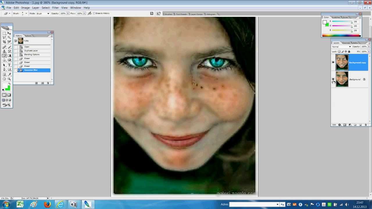 photoshop tutorial _ face to clean YouTube
