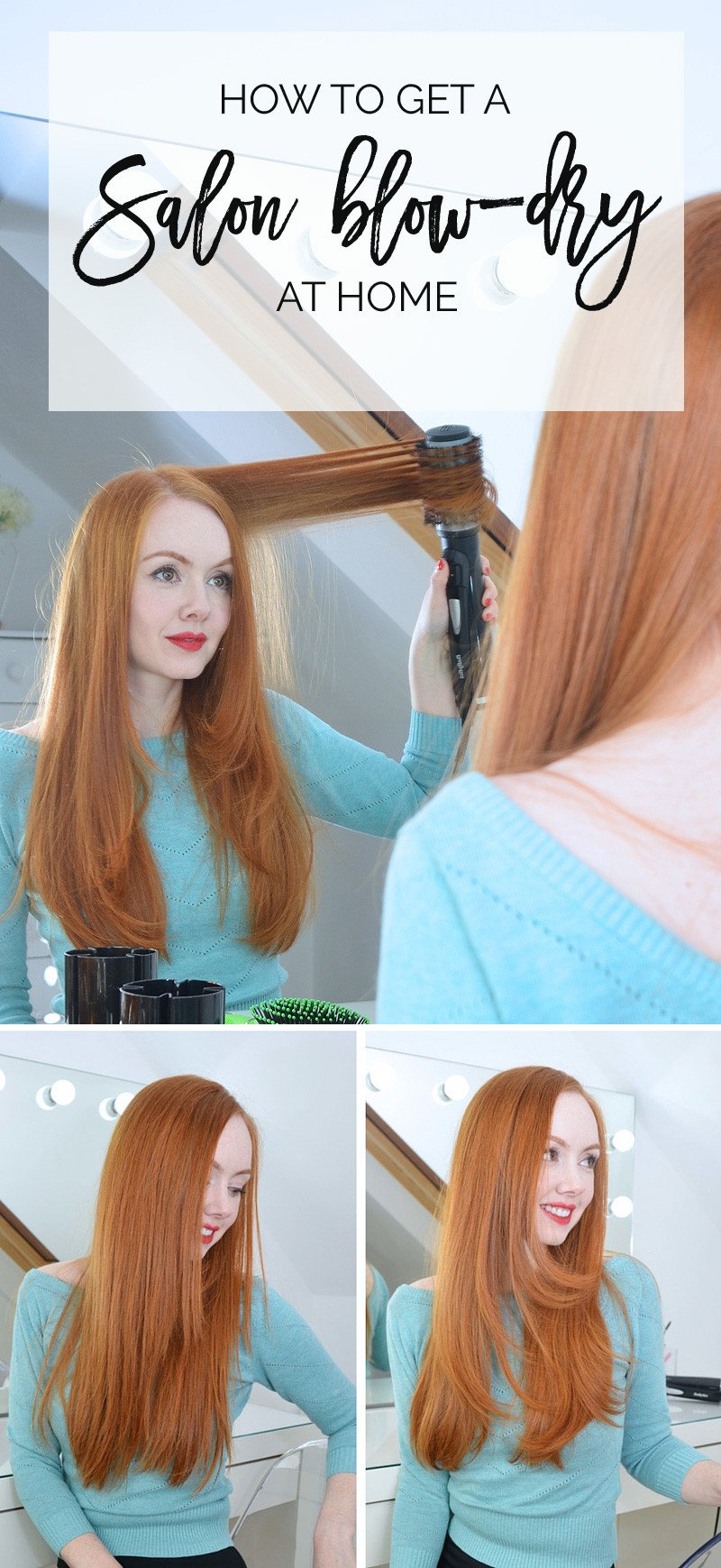 How to blow dry hair at home with Babyliss Big Hair Styler