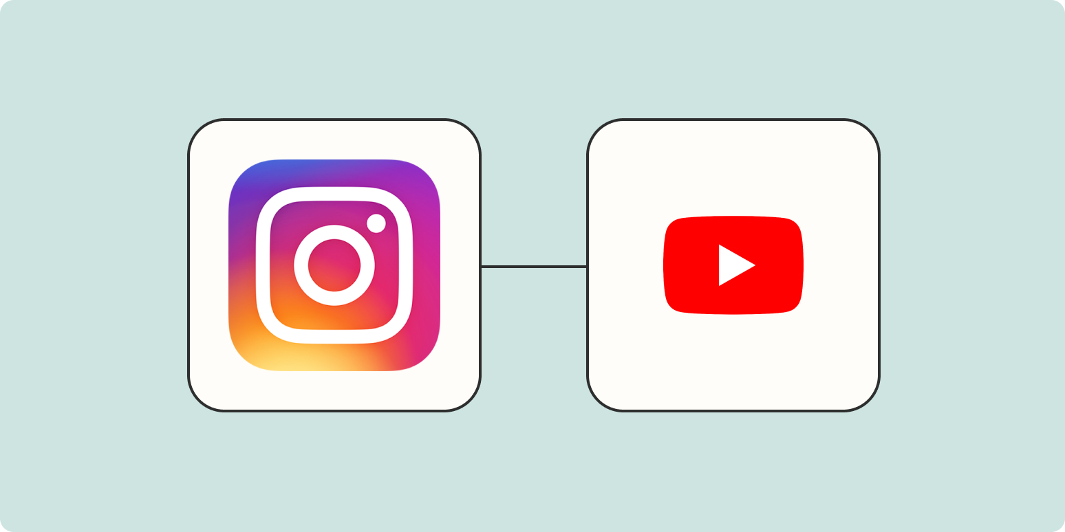 Connect Instagram and YouTube for automated crossposting