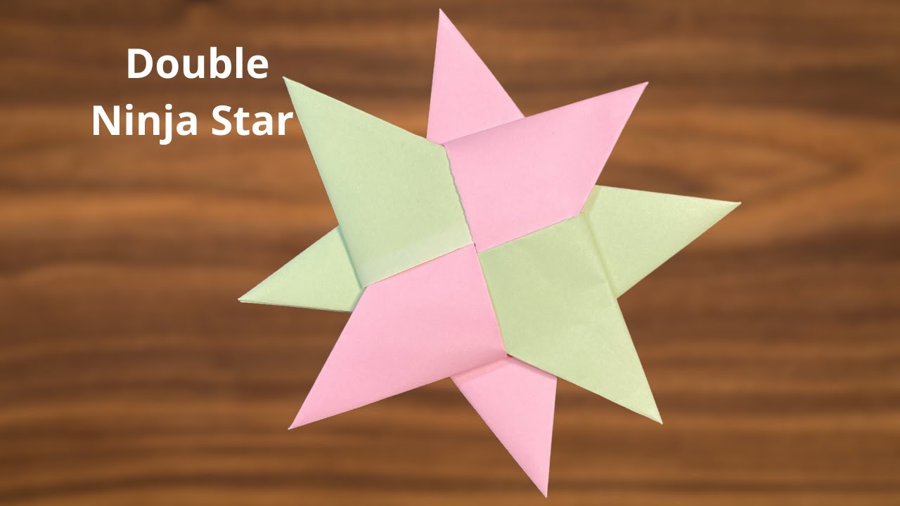 How to Make a Double Ninja Star Origami YouTube