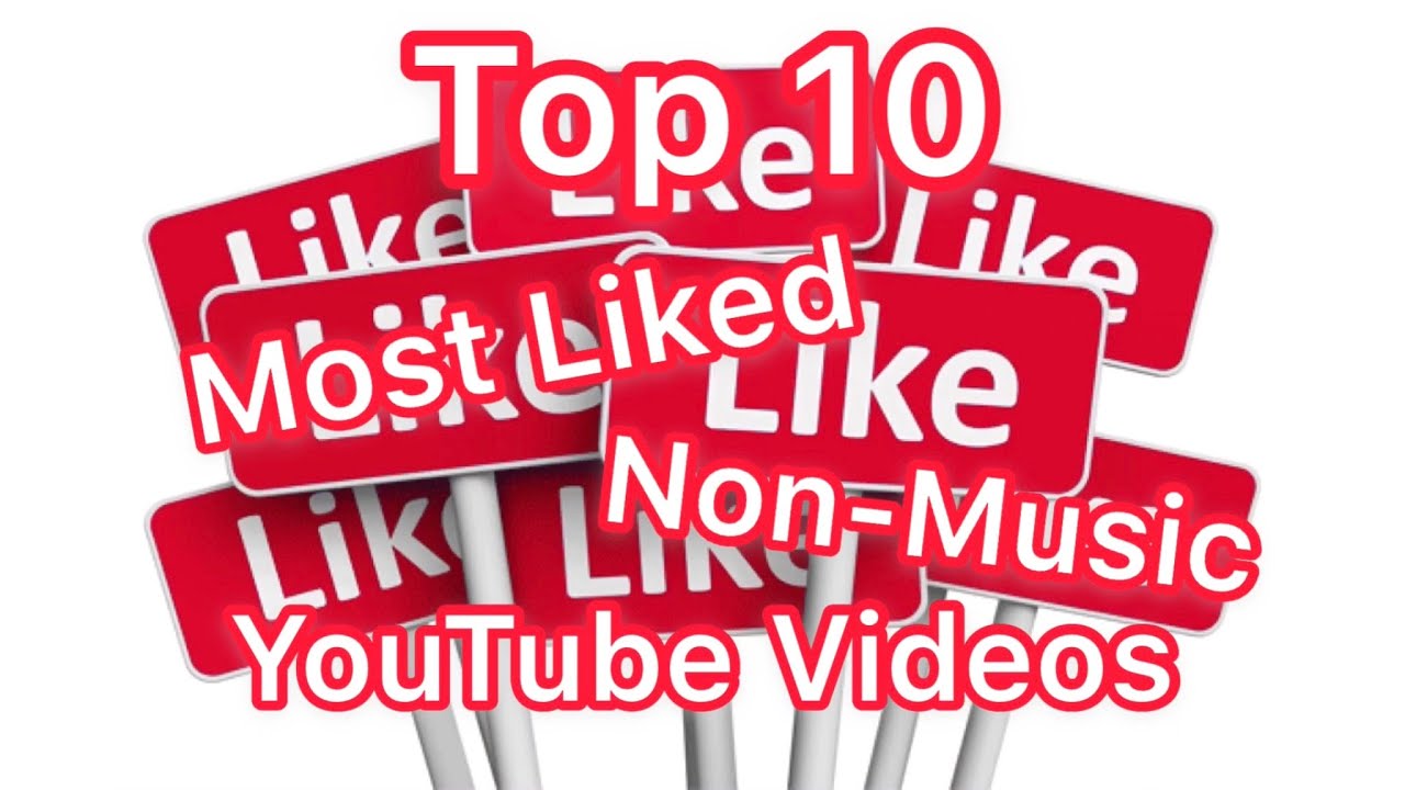 Top 10 Most Liked NonMusic YouTube Videos2019 Top Top10s YouTube
