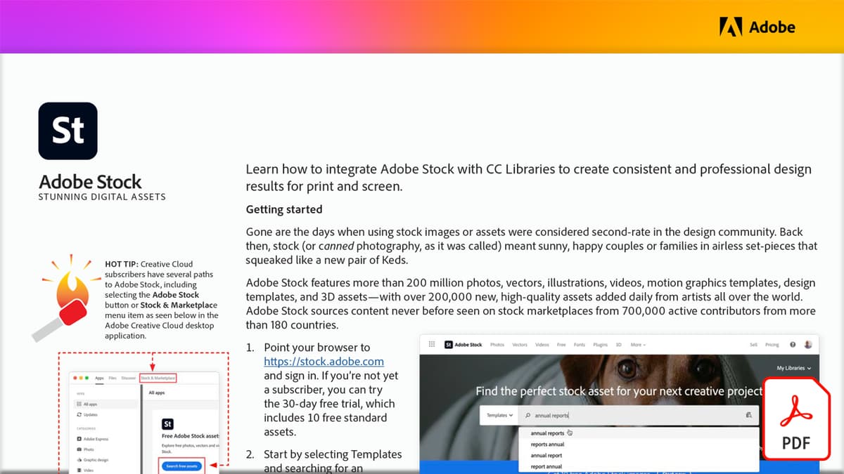Adobe Stock tutorials Adobe Creative Cloud