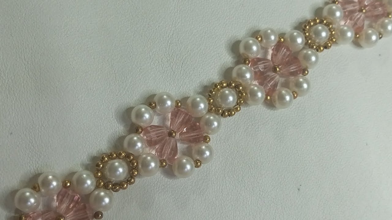 pearl bracelet DIYeasy to make at home YouTube