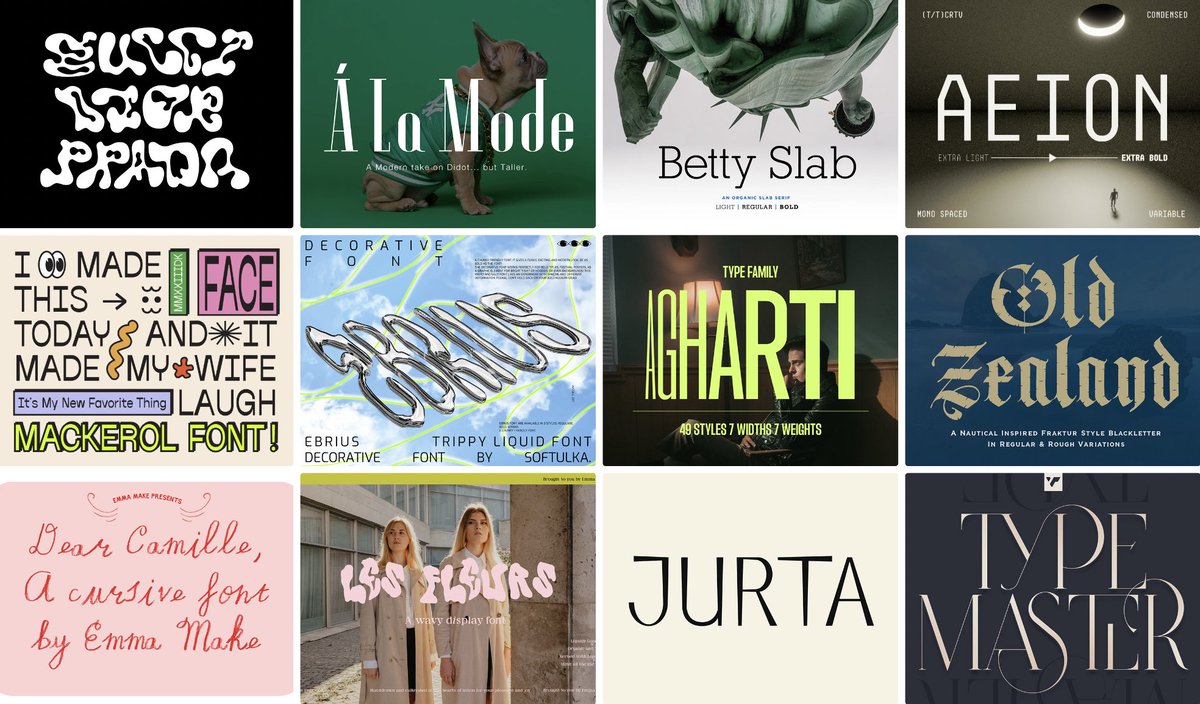 Behance on Twitter Download fonts created by top creatives on