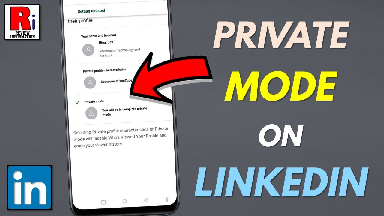How to View Someones Profile Anonymously on LinkedIn YouTube