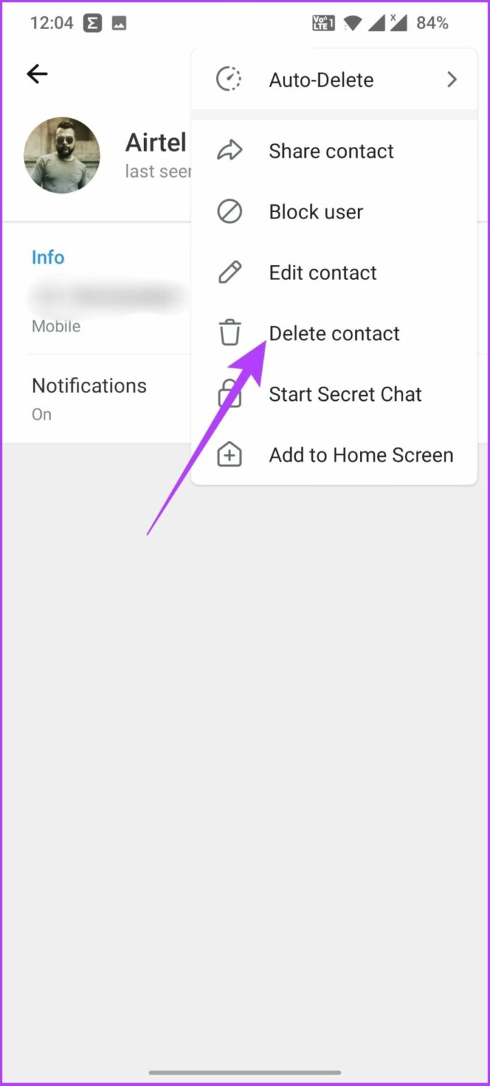 How to Delete Telegram Contacts on iPhone Android or PC Guiding Tech