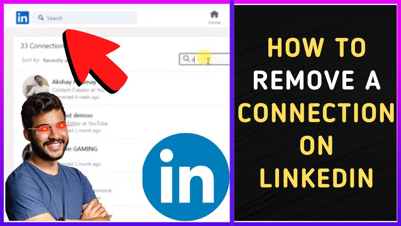 How to Remove Connection on Linkedin YouTube
