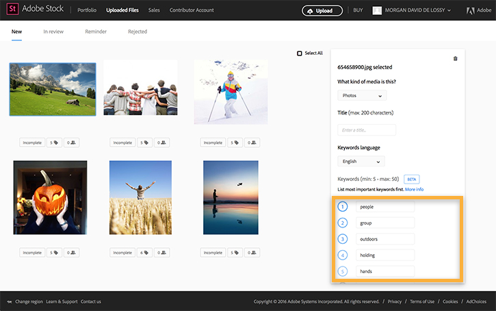 Upload content to Adobe Stock Adobe Stock tutorials