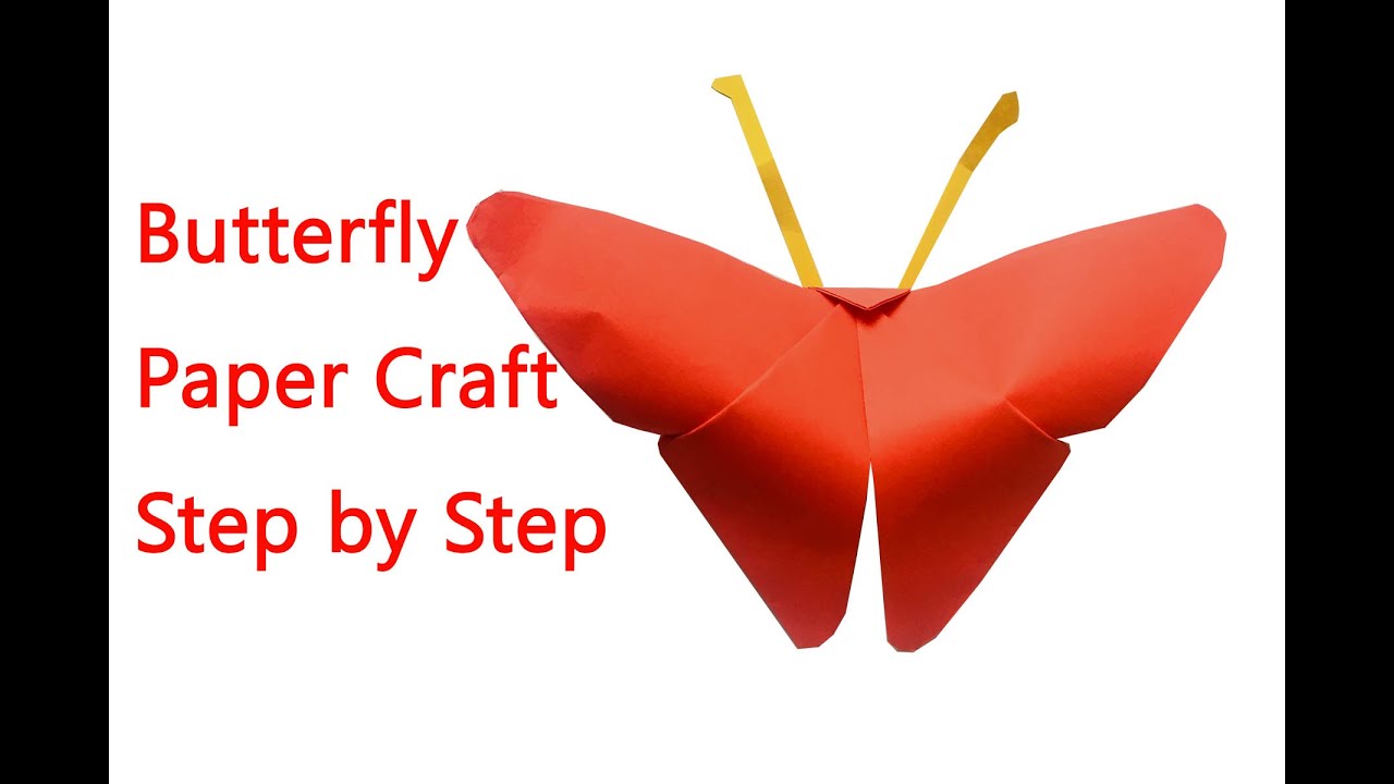 How to make paper butterfly step by step Paper butterfly Paper