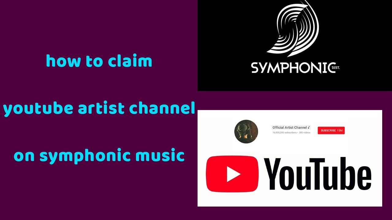 How to claim your youtube official artist channel on symphonic music