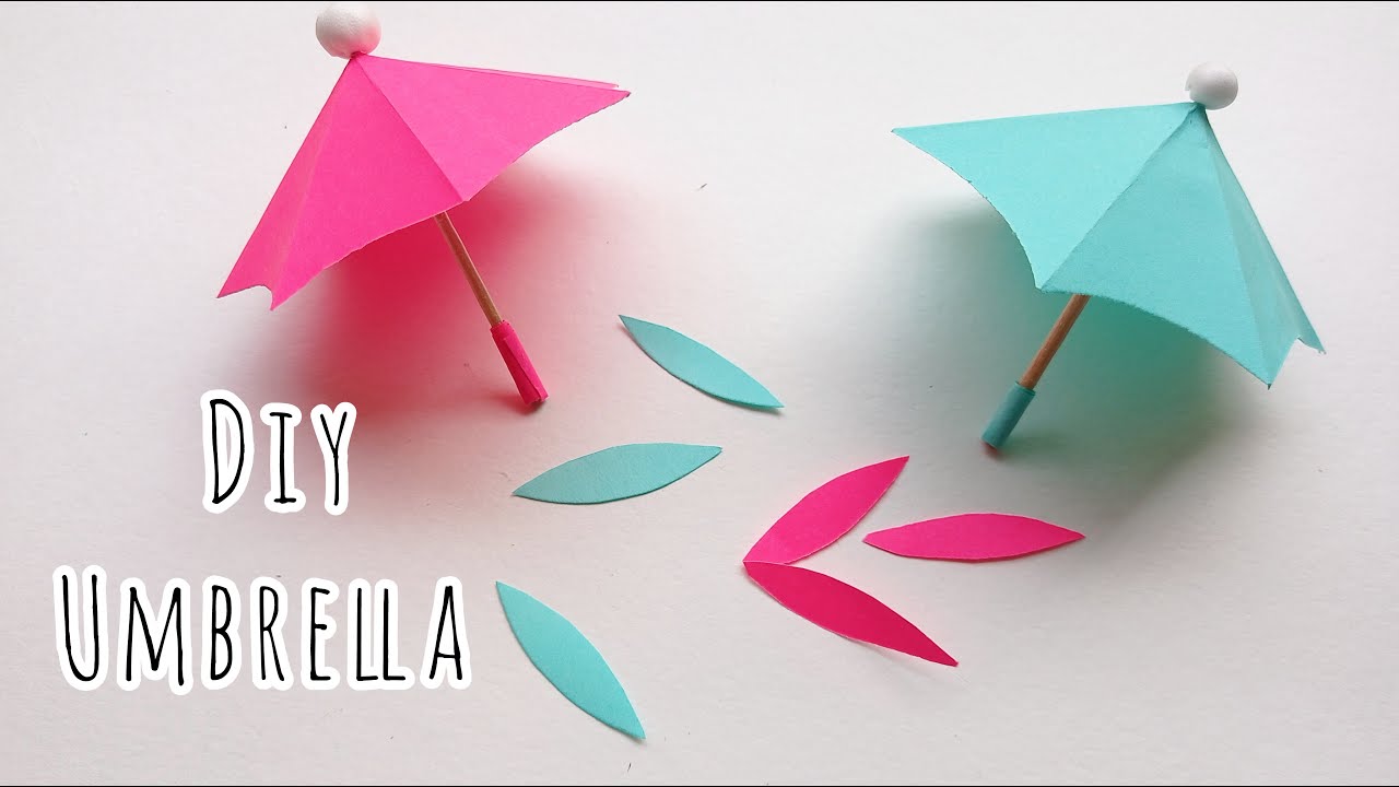 Diy mini umbrellaHow to make paper umbrellaOrigami Paper craft