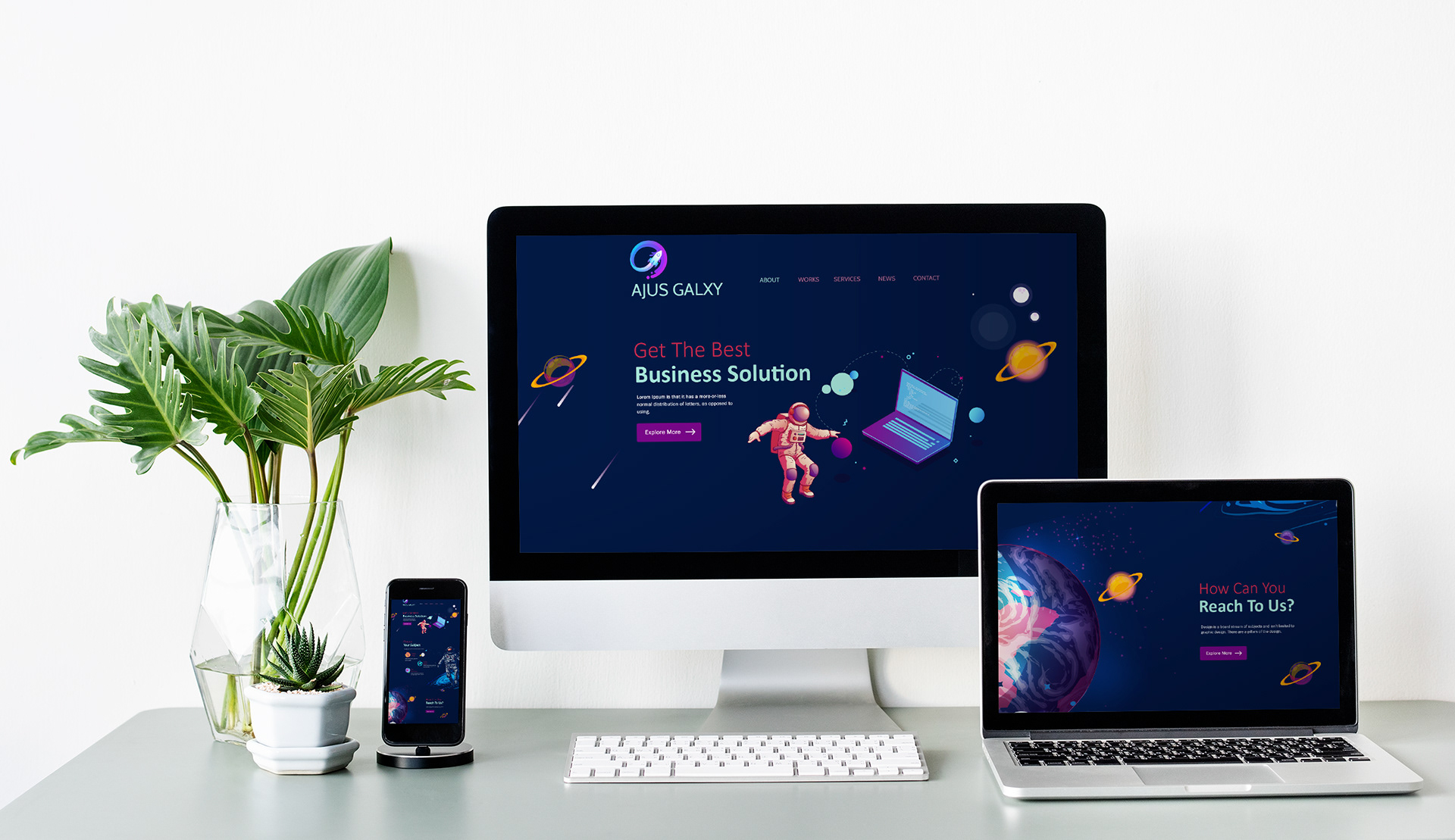 Creative Landing page Behance