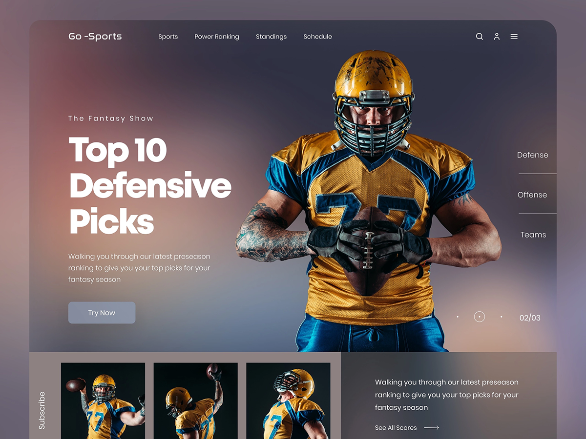 landing on Behance