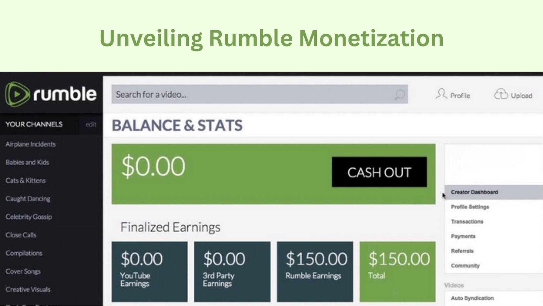 Como ganhar dinheiro no Rumble Explicao sobre a monetizao do Rumble