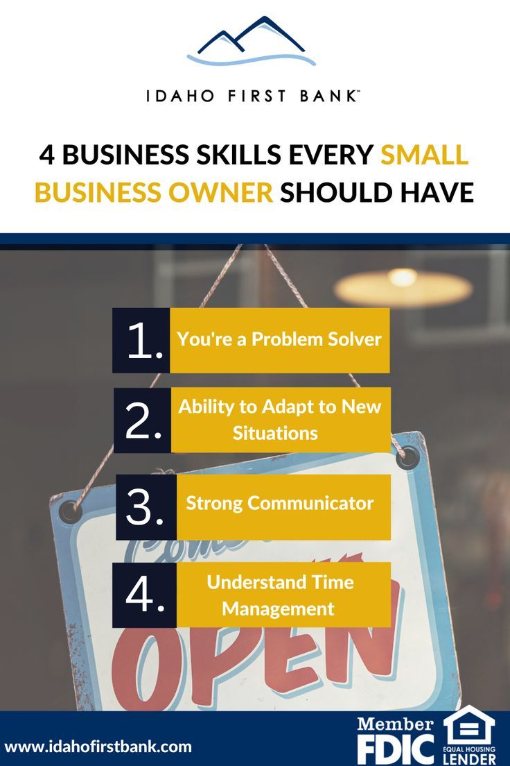 Skills Every Small Business Owner Should Have Business skills Small