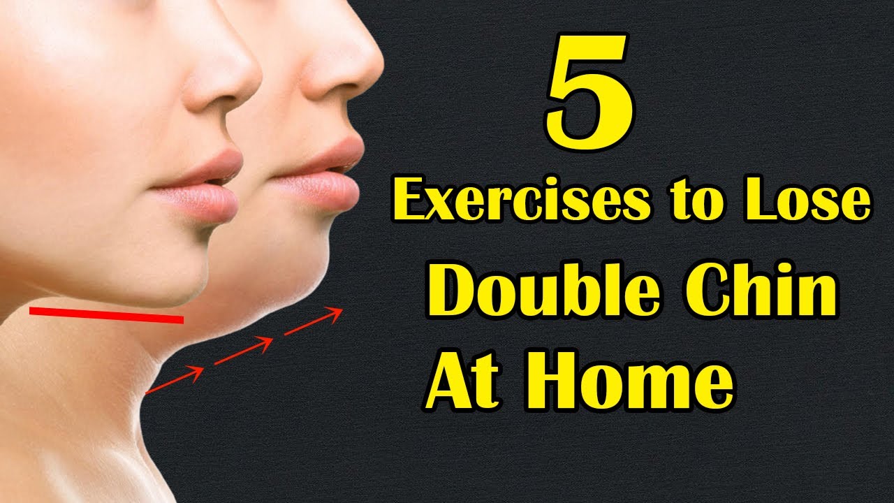 5 Simple Exercises To Lose Double Chin Fast How To Get Rid of Double