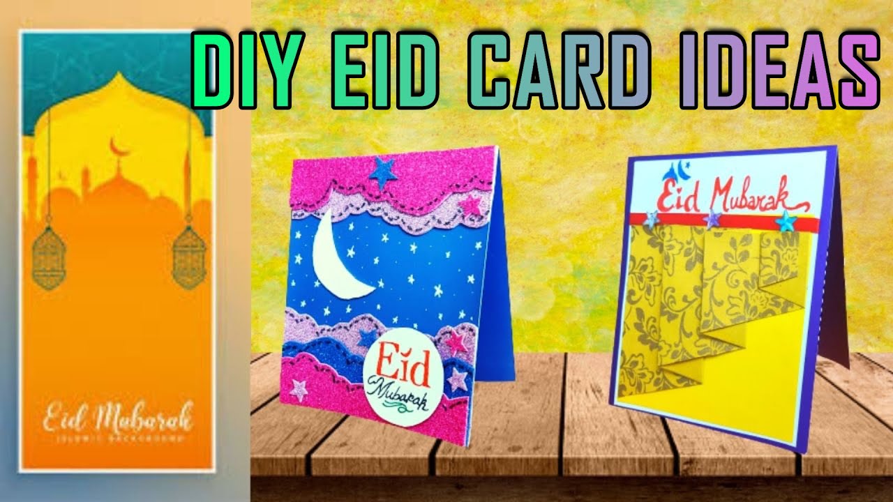How to Make Greeting Cards for EID DIY EID Card Ideas YouTube