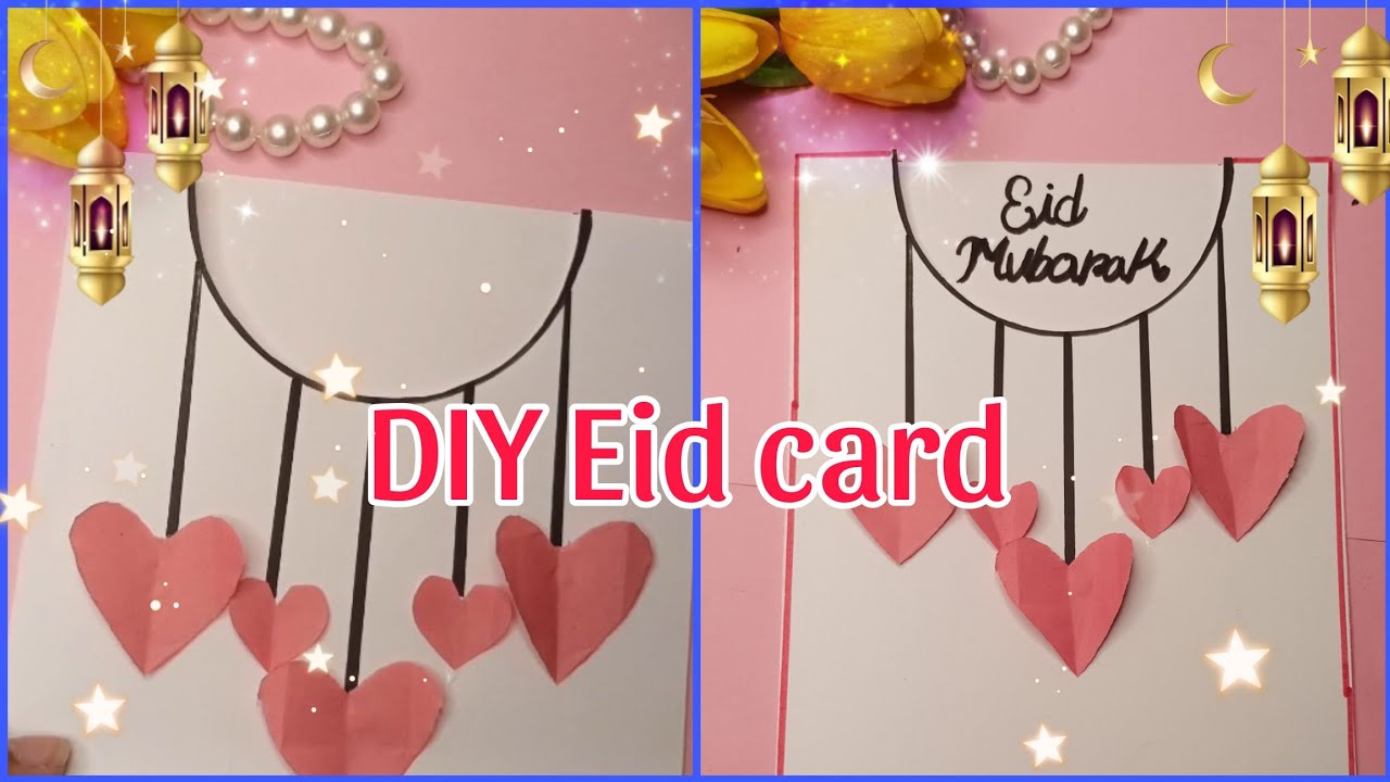 How to make Eid card Eid card making DIY Eid card YouTube